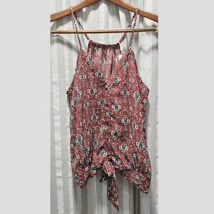 Delicate Spaghetti Strap V neck Top